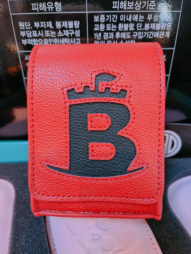 한국어 오리지널 BARON GOLF 골프 거리 측정기 커버 소형 가방 거리 측정기 보호 커버 가죽 카메라 가방