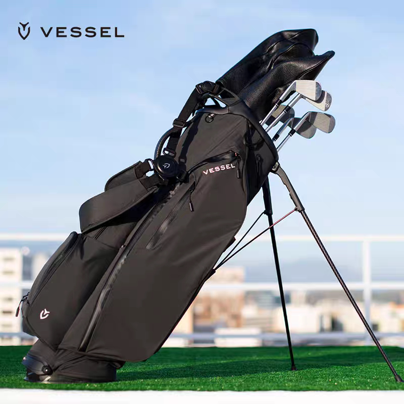 VESSEL高尔夫球包男2.35KG轻便尼龙支架包女PlayerAir8.5寸6格