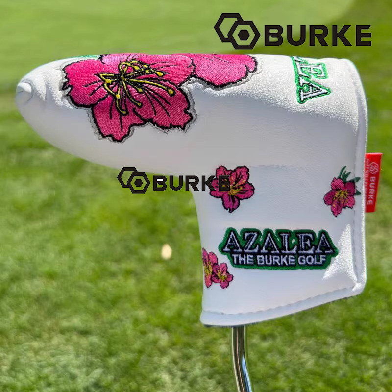 新品高尔夫推杆套BURKE 高尔夫杜鹃花推杆套 一字推杆套L型