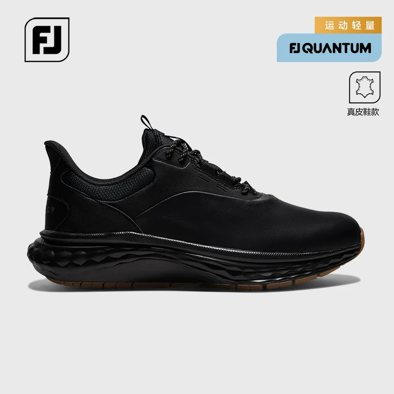 FootJoy高尔夫球鞋新款男士Quantum运动轻量男鞋FJ真皮无钉运动鞋