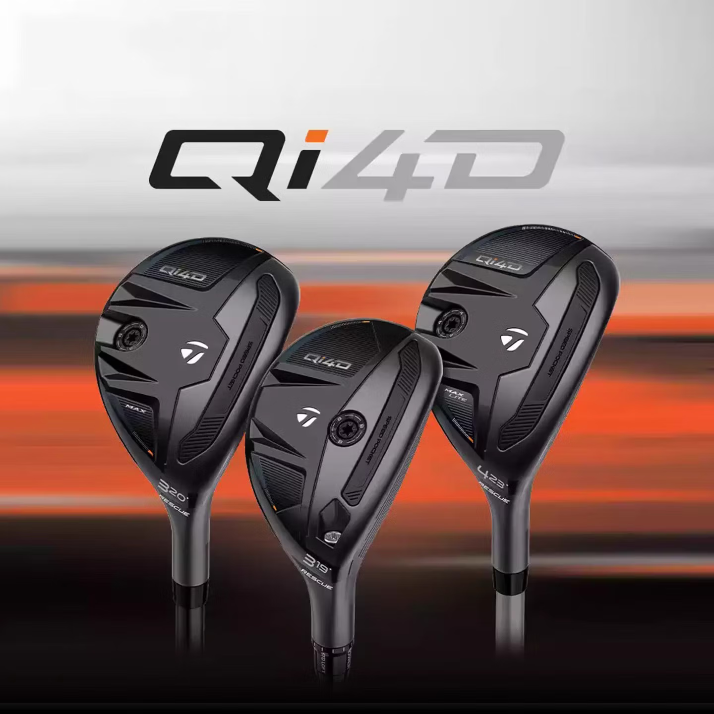 Taylormade泰勒梅高尔夫球杆新款Qi4D铁木杆男士golf球杆小鸡腿