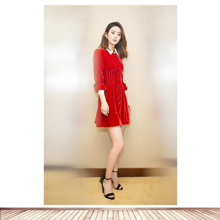 美女女明星海报定制赵丽颖美女写真周边海报房间卧室寝室墙贴画图片