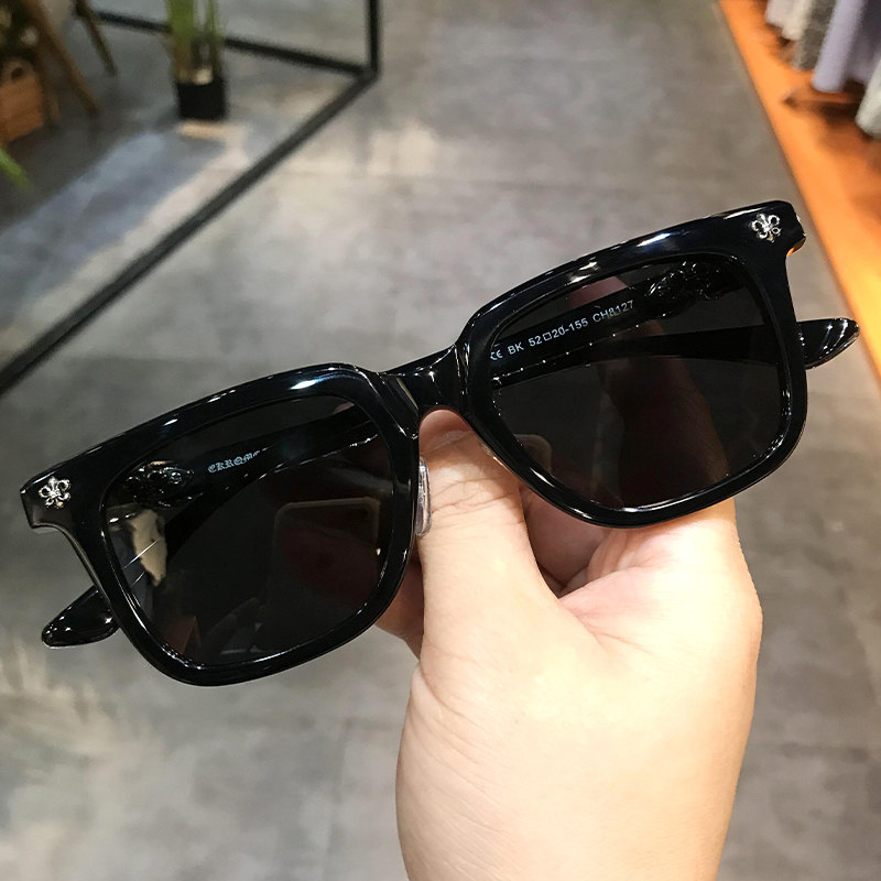 thumbnail for Jian Danluo is trendy and versatile, new sunglasses frame, men's and women's personality plates, Korean retro sunshade with myopia sunglasses