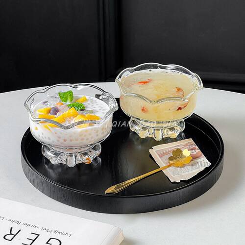 玻璃甜品碗高颜值冰淇淋碗早餐碗