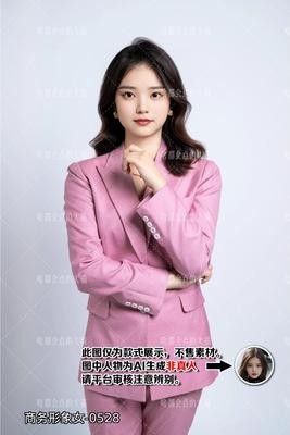 商务形象照 女生数字AI写真照片插画设计头像不售素材