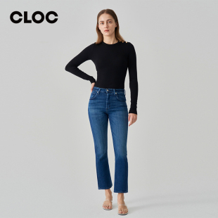 CITIZENS HUMANITY蓝色九分微喇牛仔裤 女修身 1691 2030C 新品