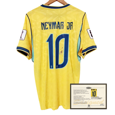 26 Brazil Neymar printed signed football jerseys shirt