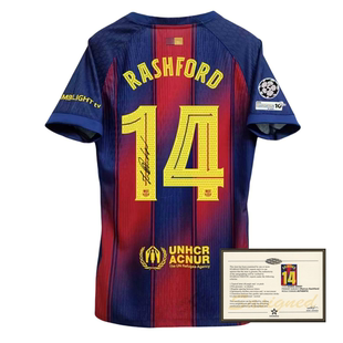 25-26 Rashford soccer shirt jersey printed signature