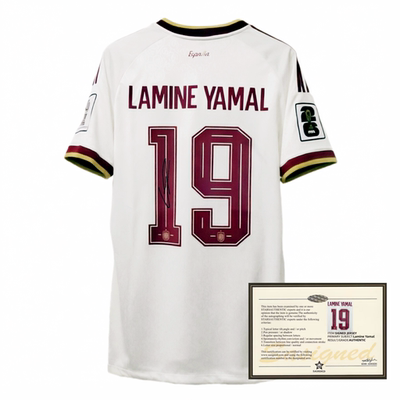 26 Yamal Spain jersey football printed signature shirt