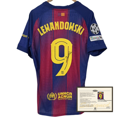 25-26 Lewandowski soccer shirt jersey printed signature