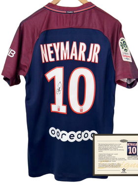 Paris  neymar 1718 printed signed football jerseys shirt