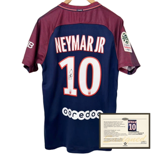 Paris  neymar 1718 printed signed football jerseys shirt