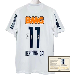 printed Neymar Santos shirt football jerseys signed 1213