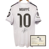 Mbappe printed signed jerseys Madrid football shirt