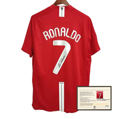 07-08 Ronaldo football printed signature Jerseys soccer