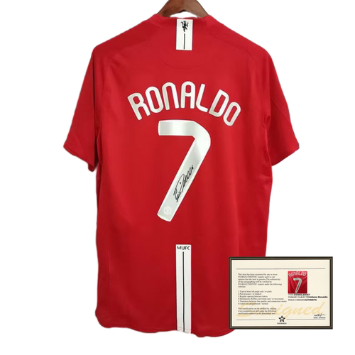 07-08 Ronaldo football printed signature Jerseys soccer