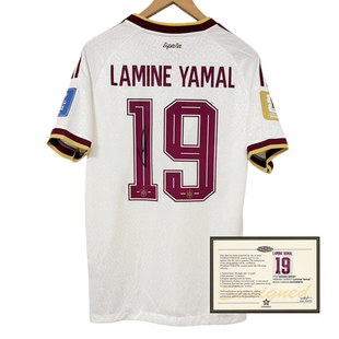 26 Yamal Spain jersey football printed signature shirt