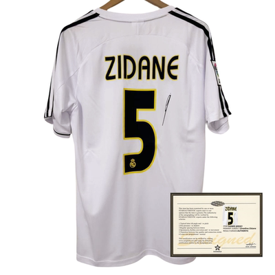 04-05 Zidane RM football printed signature Jerseys shirt
