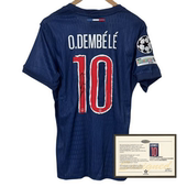 Paris printed Dembele 2425 football jersey signature shirt