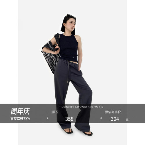 古月outfit美式直筒休闲裤