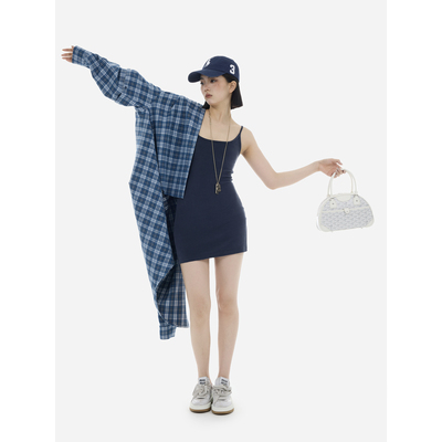 HONORE古月 Casual Sport 肯豆同款磨毛舒适弹力百搭短款连衣裙