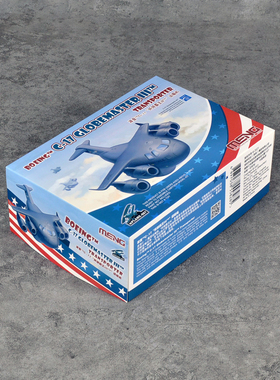 MENG拼装模型mPLANE007蛋机Q版波音C17环球霸王运输机免胶免上色