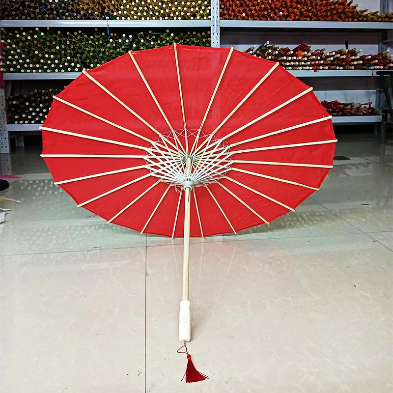 大红舞蹈绘画伞工艺伞江南雨伞复古伞素面伞演出道具伞绸布伞