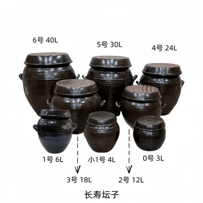 韩国进口长寿无公害大小陶瓷坛子