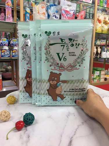 新款韩国进口澡巾细纹灰快皮肤