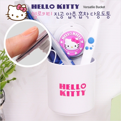 hellokitty吸盘收纳盒牙刷架