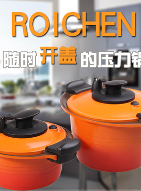 韩国进口 ROICHEN 燃气电磁炉两用压力锅低压锅煲汤炖煲烹饪汤锅