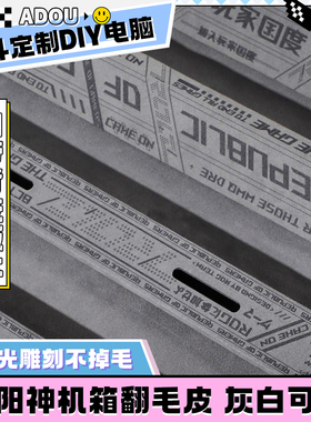 太阳神601黑色翻毛皮创世神701电脑机箱定制外壳柱子镭射灯板ARGB