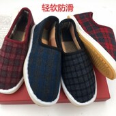 春秋女鞋 防滑轻便平底二棉鞋 社会布鞋 手工布鞋 套脚百搭工作妈妈鞋