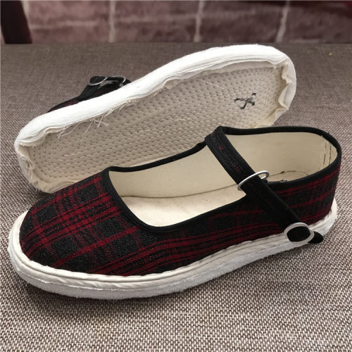 平跟舒适休闲棉布好穿