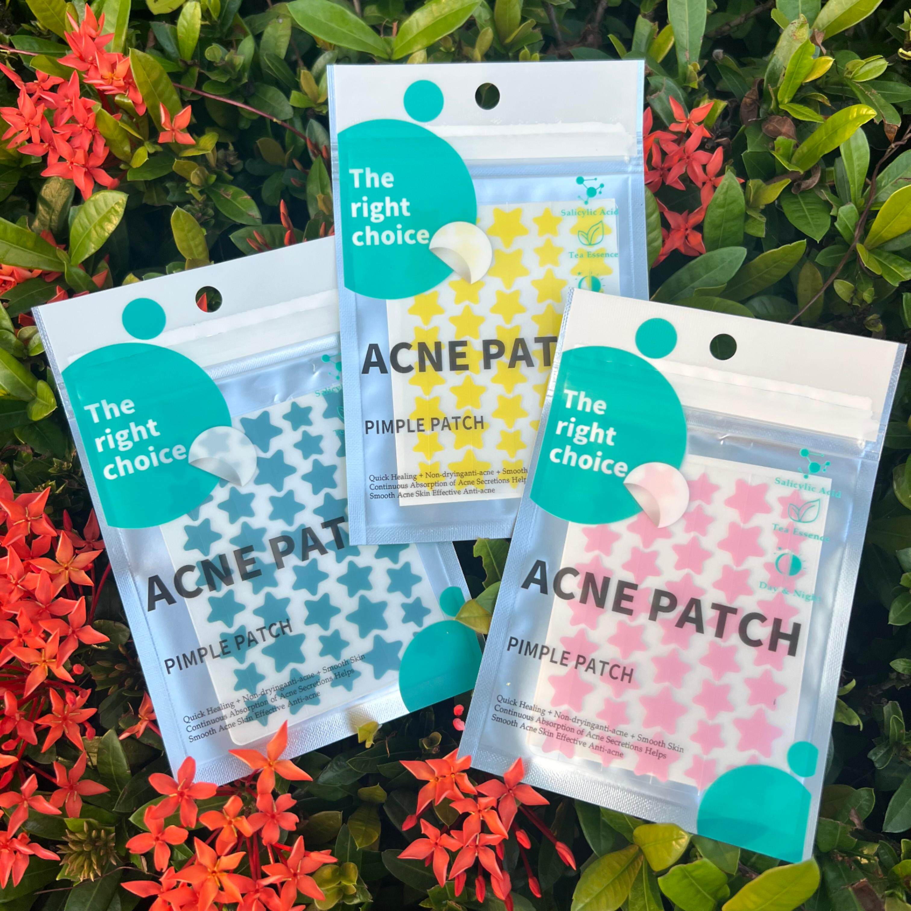 博创科彩色星星水胶体痘痘贴吸脓隔离修复消脓净痘贴吸脓异形图案