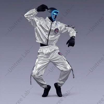 宇树机器人G1演出服银色套装U2人形机器人衣服商场展会活动服装