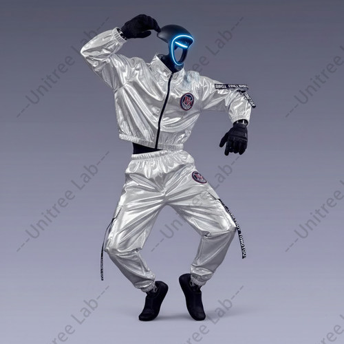 宇树机器人G1演出服银色套装U2人形机器人衣服商场展会活动服装