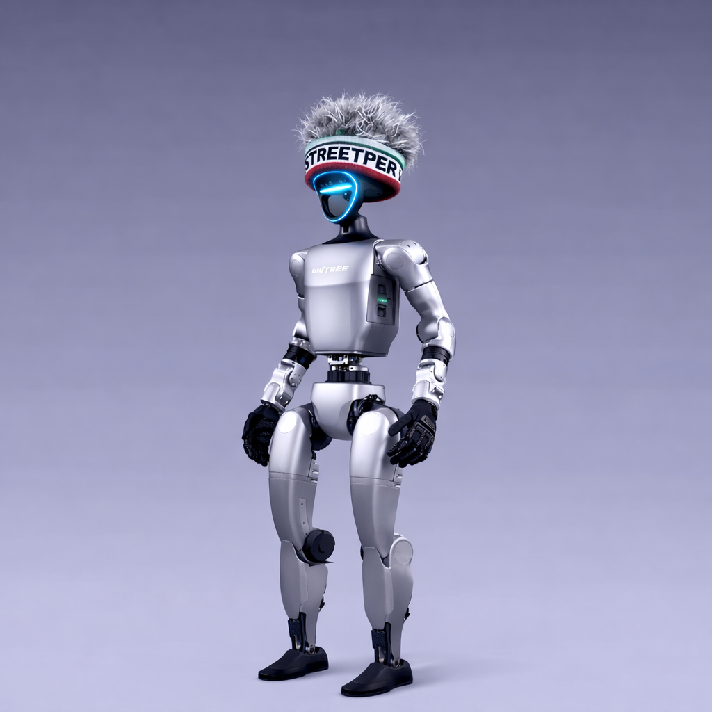 宇树机器人G1R1假发套人形机器人头巾装饰演出服假发头套头发