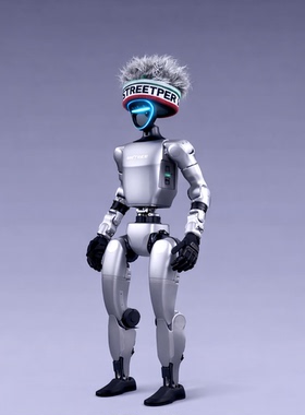 宇树机器人G1R1假发套人形机器人头巾装饰演出服假发头套头发