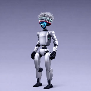 宇树机器人G1R1假发套人形机器人头巾装饰演出服假发头套头发