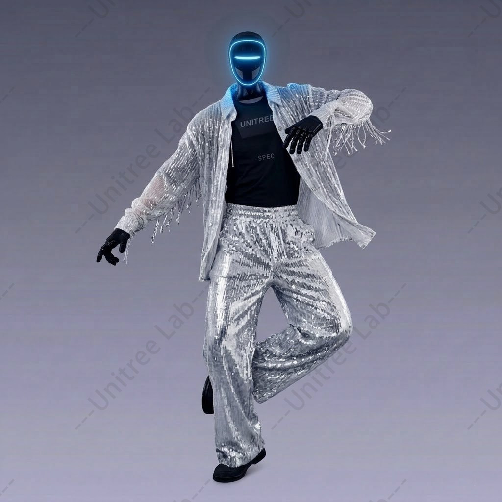 宇树G1人形机器人衣服U2演出服机器人跳舞服装潮流表演服嘻哈潮服图片