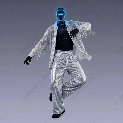 宇树G1人形机器人衣服U2演出服机器人跳舞服装潮流表演服嘻哈潮服