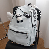 ins风小众原创初中生双肩包女日系高中大学生男美式 生书包高颜值