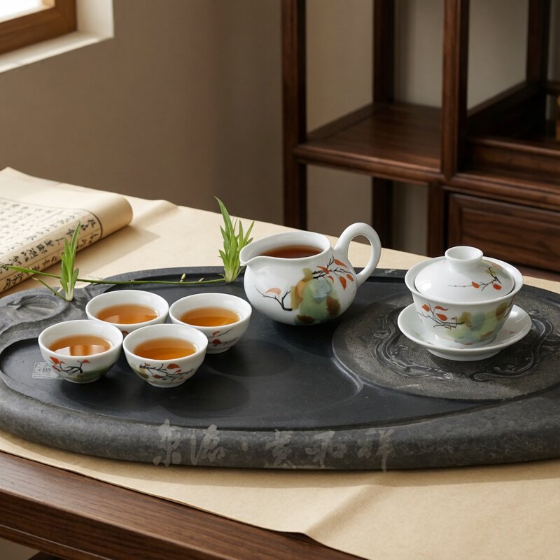 贵和祥专柜陶瓷套组包邮功夫茶具图片