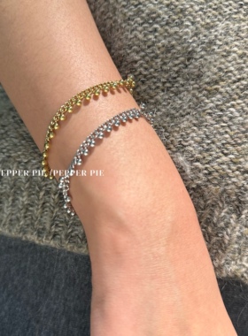 辣椒派 不掉色经典必入链条珠珠灵动松弛感手链女 脚链百搭款复古