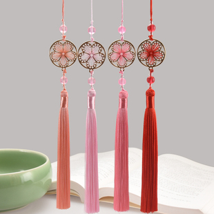 28CM长款花好月圆流苏穗子挂件中国风古装汉服 压襟扇坠笛子吊穗