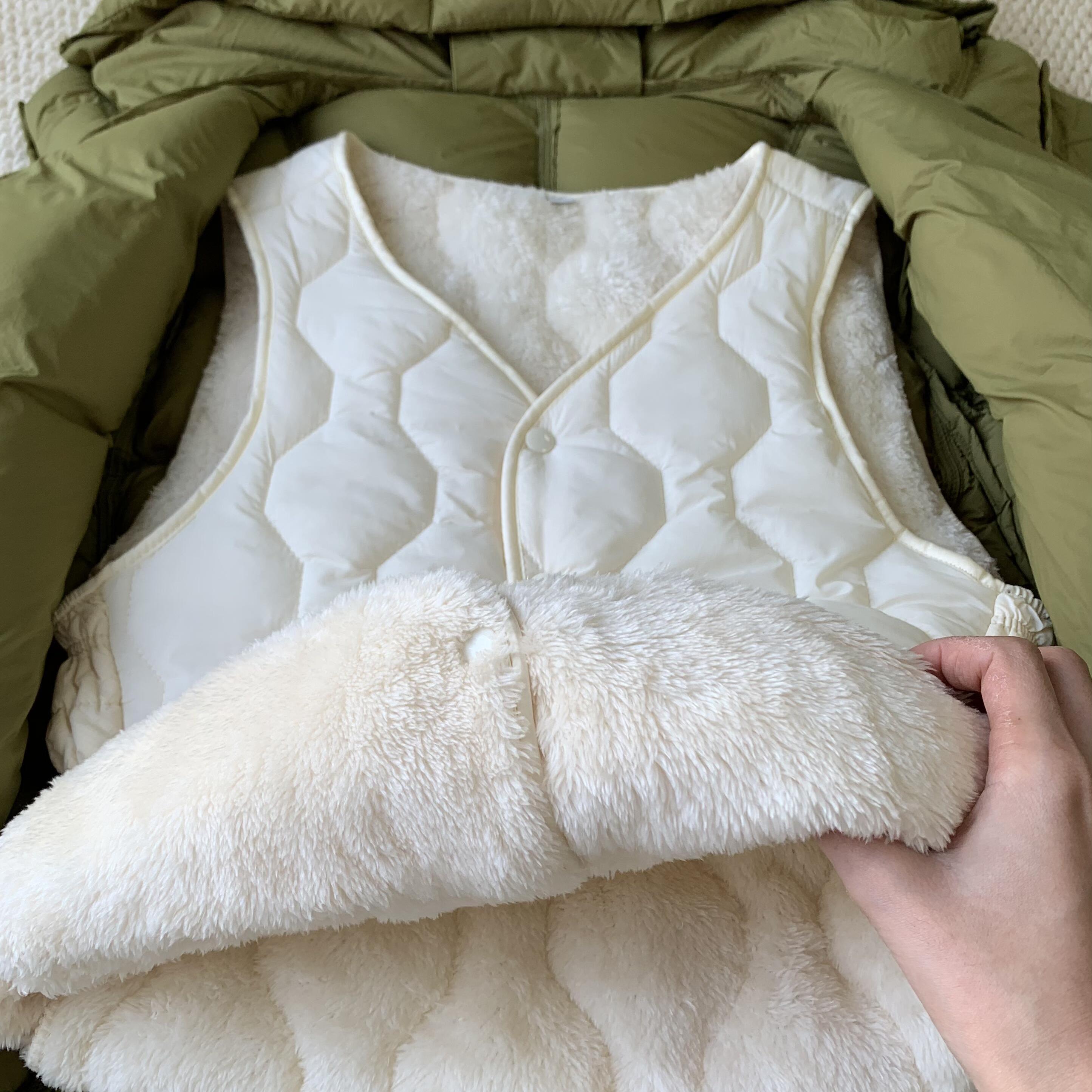 内搭保暖马夹坎肩加绒加厚背心女