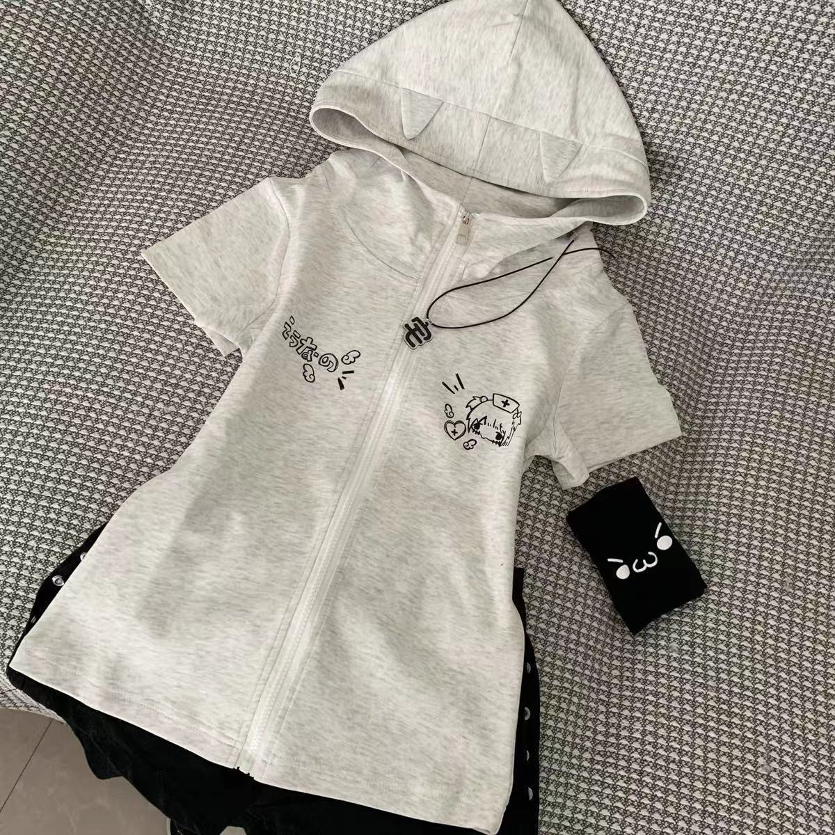 猫耳朵日系可爱辣妹修身亚文化