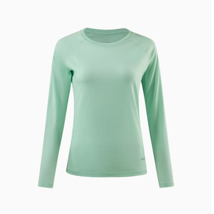 户外美利奴羊毛速干衣女排汗爬山内衣长袖美丽诺透气徒步登山t恤