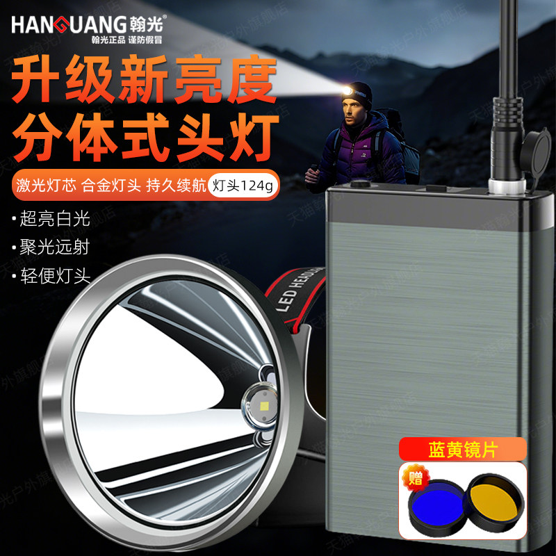 头灯超亮强光充电户外超长续航头戴式夜钓钓鱼赶海专用照明灯矿灯